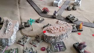 War Game Geek - Battle Report 5 - Mid War 100 Pts - British vs German - FOW