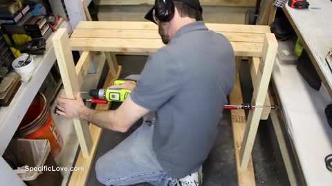 Table Bench Outdoor Furniture // Woodworking How to