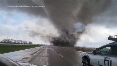 Massive Tornado caught on Camara in Nebraska