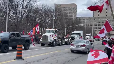 Québec convoy for freedom has just arrived in Ottawa