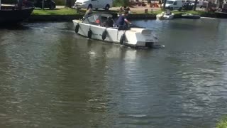Boat Bounces Around Canal