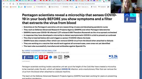 PENTAGON SCIENTISTS REVEAL MICROCHIP THAT SENSES COVID-19 IN BODY BEFORE YOU SHOW SYMPTOMS