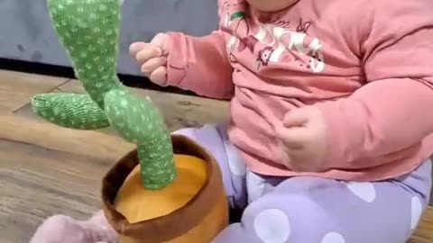 Cute baby reaction