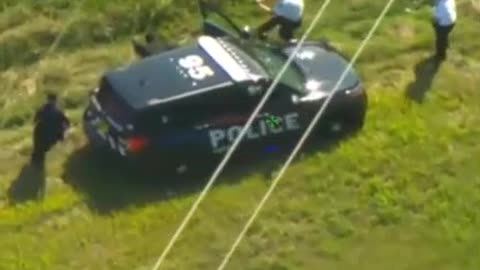 A Man Steals Two Police Cars During A Police Chase