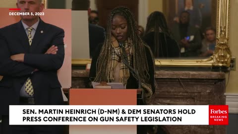 Martin Heinrich Leads Press Conference On Gun Safety Legislation