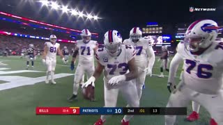 Fat Guy Touchdown Buffalo Bills vs New England Patriots