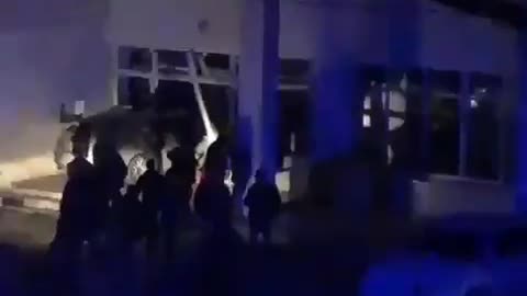 В Цхинвали здание Софпроф врезался автомобиль