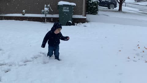 Jax’s first day in snow
