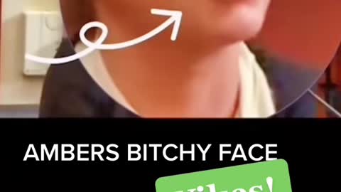 #Amberheards bitchy face
