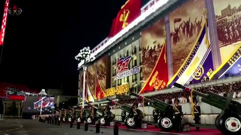 Russia, China watch North Korea's military parade