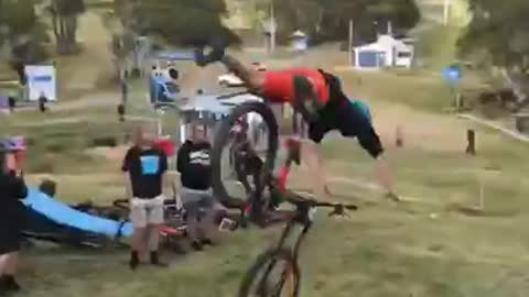 Crazy Bike Jump Doesnt Go As Planned