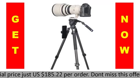 Heavy duty Carbon Fiber Tripod for DSLR Camera | Best camera stand |