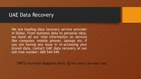 Call us on 0600544549 to get Data Recovery in UAE