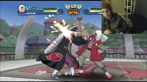 Jiraiya VS Kisame In A Naruto Shippuden Clash of Ninja Revolution 3 Battle With Live Commentary