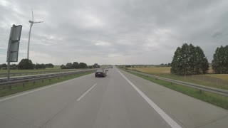 Talented Driver Using Car Recorder For His Road Trip