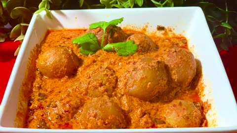 Indian Vegetarian Recipe Kashmiri Dum Aloo Shahi Potato Curry Recipe