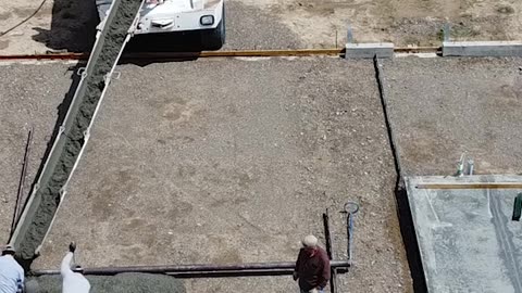 Before and After concrete pour