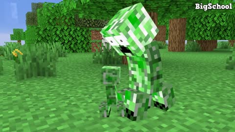 Monster school: Creeper life, sad story, but with happy ending