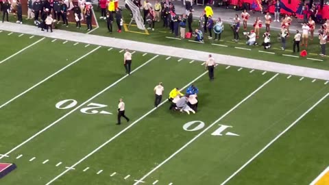 WATCH: Footage of the Super Bowl “streaker” CBS refused to show. 😂