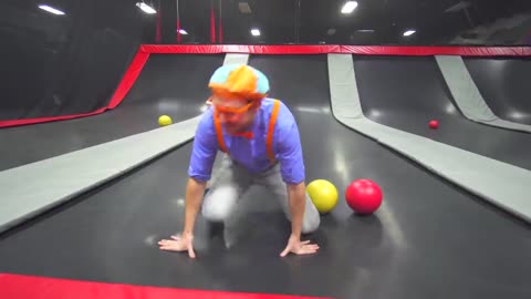 funny Blippi Visits an Indoor Playground (Fidgets Indoor Playground)