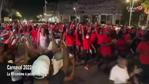 Thousands Of People Marched Through The Streets Of Pointe-à-Pitre