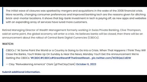 WORLD banks before good news