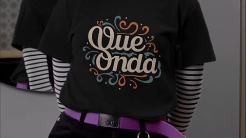 Feel the Groove with Our Hip Que Onda T-Shirt #QueOndaTee #StatementTee #FashionVibes