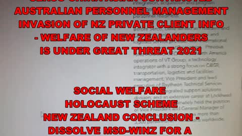 New Zealand Social Welfare System is a Generational Holocaust Scheme