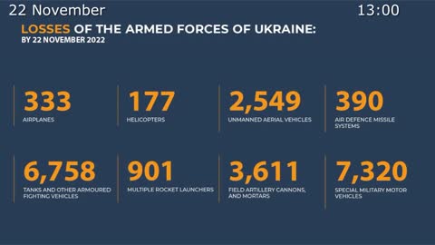 🇷🇺🇺🇦November 22, 2022,The Special Military Operation in Ukraine Briefing by Russian Defense Ministry