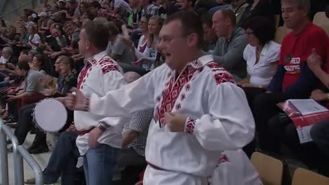 Belarusian volley fans rock Arena Fyn