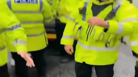 Young Protestor taken into custody for Palestine flag in the UK