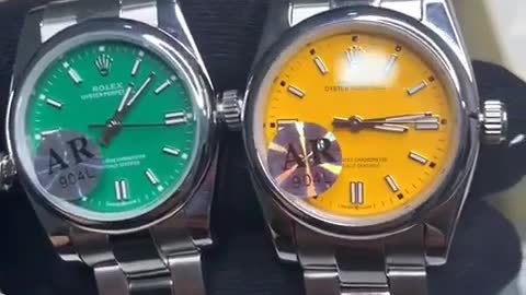 Men's wristwatch of the global Rolex brand in very beautiful and wonderful colors