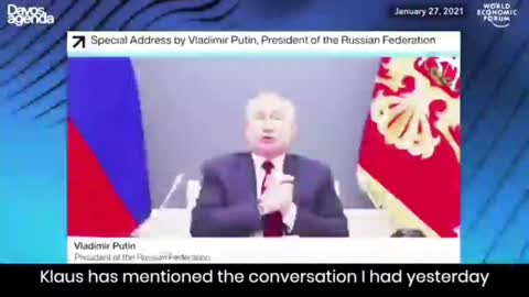 WEF - Putin Telling Klass Schwab He's Not Interested In NWO