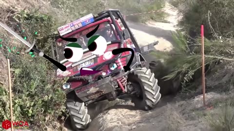 Extreme off road truck race