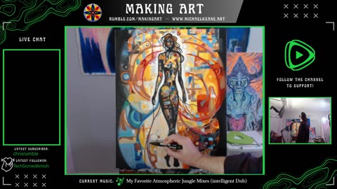 Live Painting - Making Art 11-21-23 - Art Time