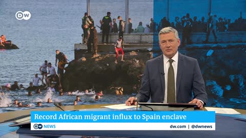 Record number of migrants reach Spanish exclave of Ceuta | DW News