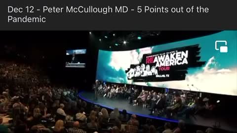 Dr Peter McCullough speaks: 5 steps forward to end the pandemic