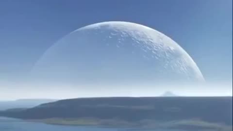 The Moon as Seen from the Arctic for 36 seconds