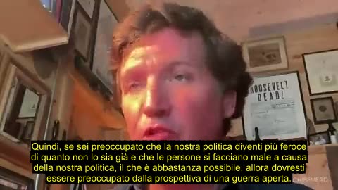 Tucker Carlson (Project Veritas) teme la guerra per motivi di politica interna