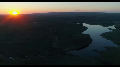 Eastern Washington Sunset by Drone