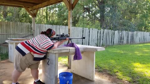 Laura shooting the .416 m99 Custom Barrett by area318.com