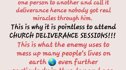 Avoid Attending Church PRAYER DELIVERANCE SESSIONS So You Do Not Collect demons (Sat 17-02-2024)