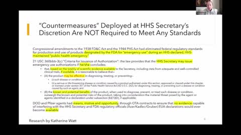 DOD Vaccines: 'Intent to Harm' - Sasha Latypova and Phillip Altman review DoD ownership of "vaccines" (Excerpts)