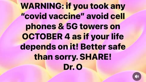Oct 4 warning