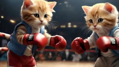 Cats as Boxers/Cute 🐈