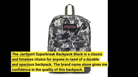 Honest Reviews: JanSport, Superbreak Backpack Black