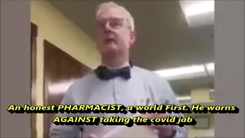 An honest PHARMACIST, a world First. He warns AGAINST taking the covid jab