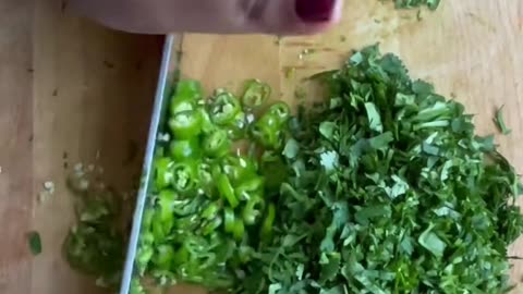 Green mint chilli homemade sauce