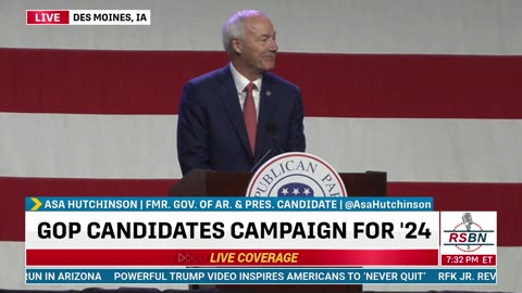 FULL SPEECH: Fmr. Governor Asa Hutchinson at Lincoln Dinner in Des Moines, I.A. - 7/28/23