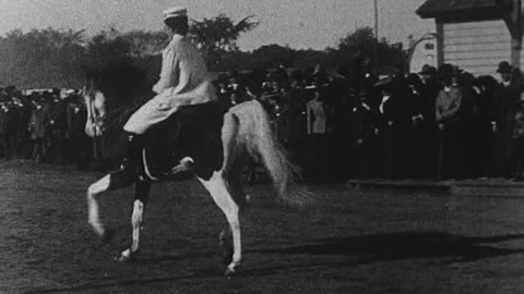 A Rube Couple At A County Fair (1904 Original Black & White Film)